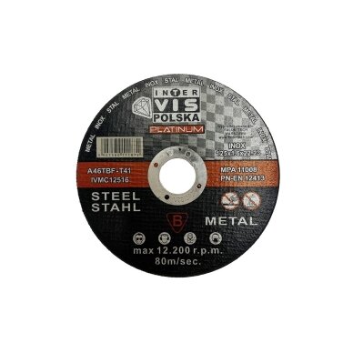 PLATINUM metal cutting disc 125 x 1.6 x 22.23 mm PREMIUM QUALITY