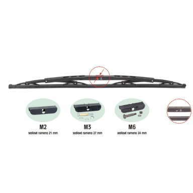 Bus wiper 40''/1000mm LUCAS