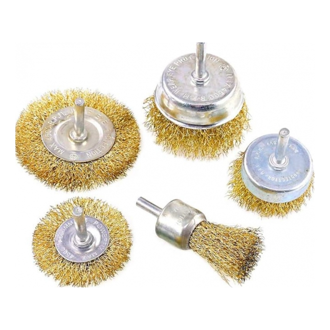 Set of wire brushes 5 pcs.