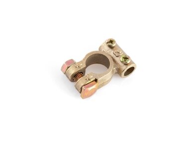Žalvarinis akumuliatoriaus gnybtas + 19mm, 25 mm2