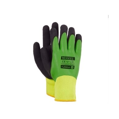 Winter work gloves coated with smooth and rough latex (size 10) FullWint
