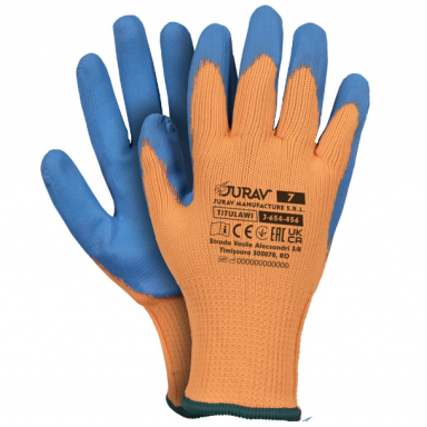 Winter work gloves coated with smooth latex (10 size)